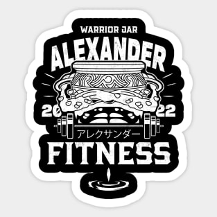 The Warrior Jar Fitness Sticker